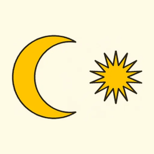 Anak bulan bersama bintang
