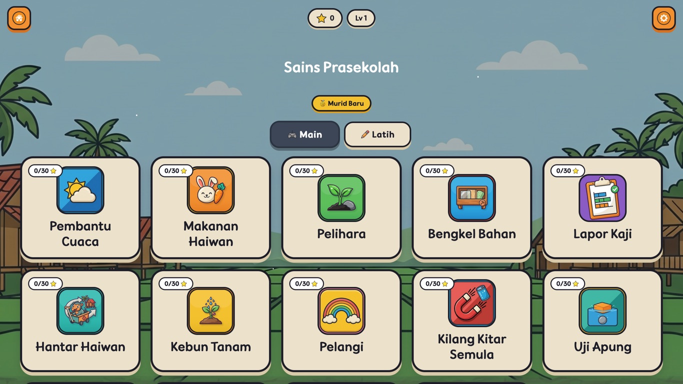 Permainan Sains Prasekolah