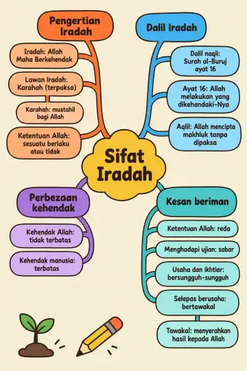 Poster peta minda Sifat Iradah