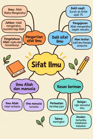 Poster peta minda Sifat Ilmu