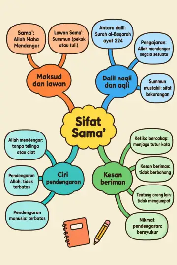 Poster peta minda Sifat Sama'