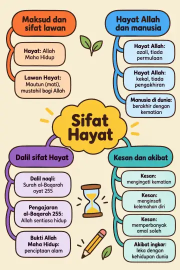 Poster peta minda Sifat Hayat