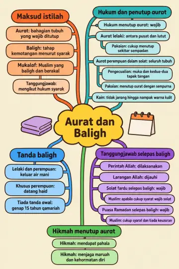 Poster peta minda Aurat dan Baligh