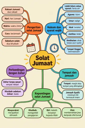 Poster peta minda Solat Jumaat