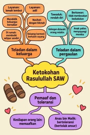 Poster peta minda Ketokohan Rasulullah SAW